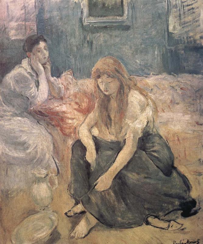 Berthe Morisot Two girl France oil painting art